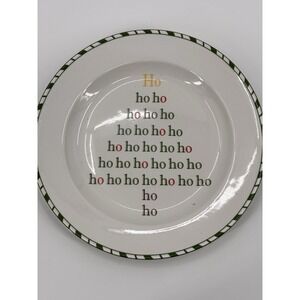 Ho Ho Ho Christmas Salad Dessert Plate‎ by 222 Fifth Limited Edition Collectors